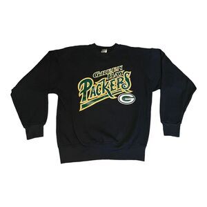 Vintage 90's Green Bay Packers Wisconsin Badgers Double Sided‎ Sweatshirt Large